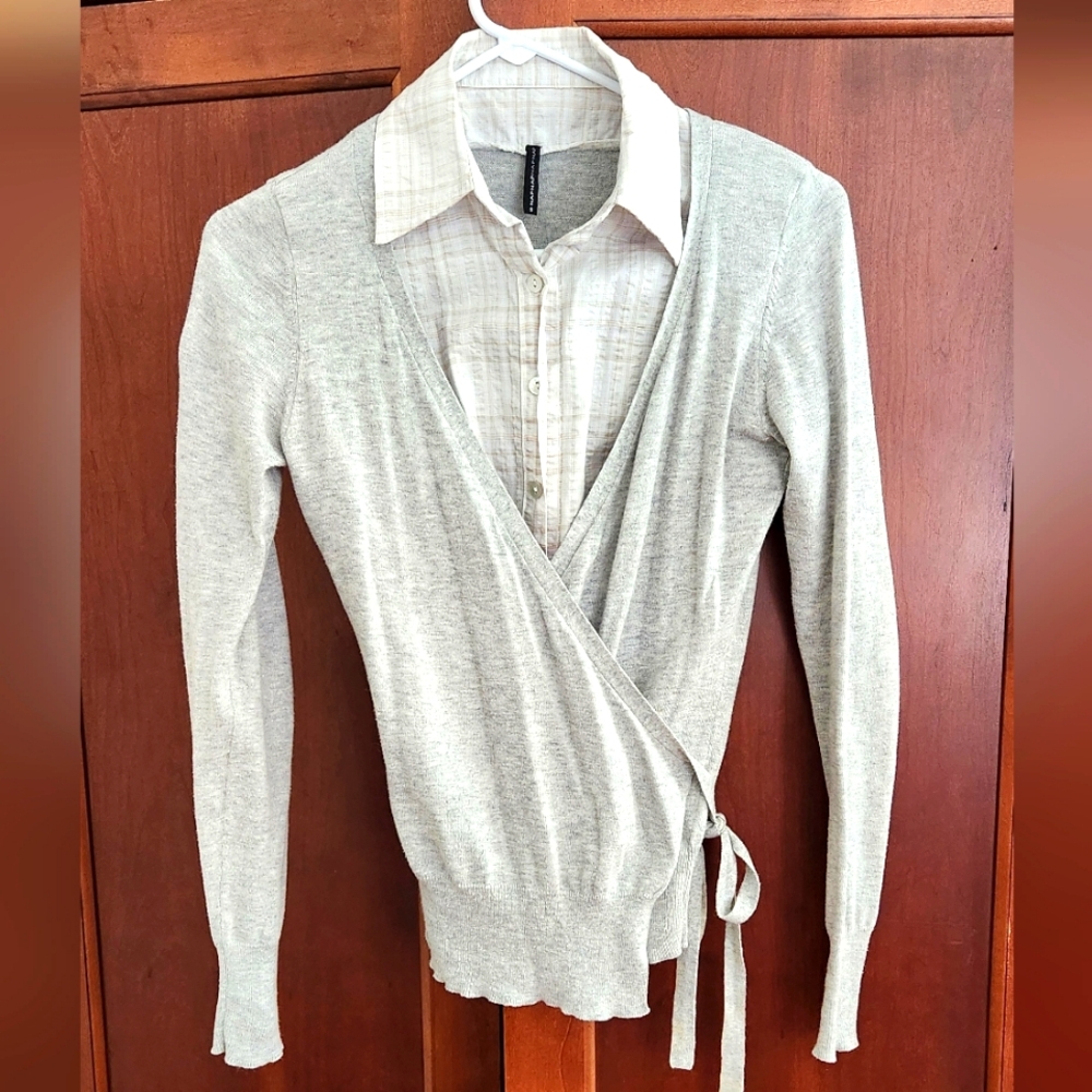 NafNaf wrap sweater shirt